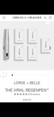 Lorde + Belle REGENPEN and 1 Year Supply Of Cartridges, $2300 Value!