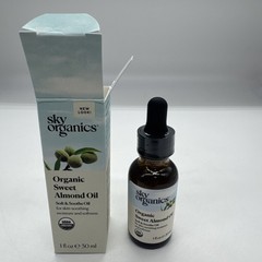 Sky Organics Organic Sweet Almond Oil Soft Soothe Body Oil for Skin Moisture