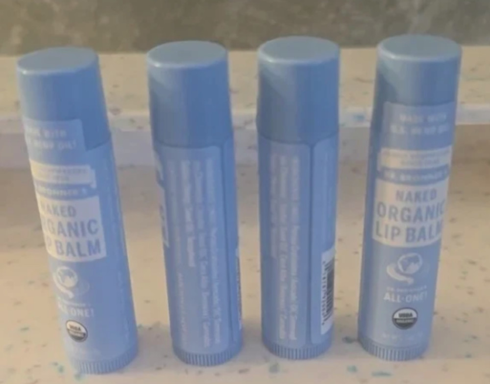 (4 Pack) Dr. Bronner&rsquo;s Magic Soaps Organic Naked Unflavored Lip Balm, 0.15 Ounce