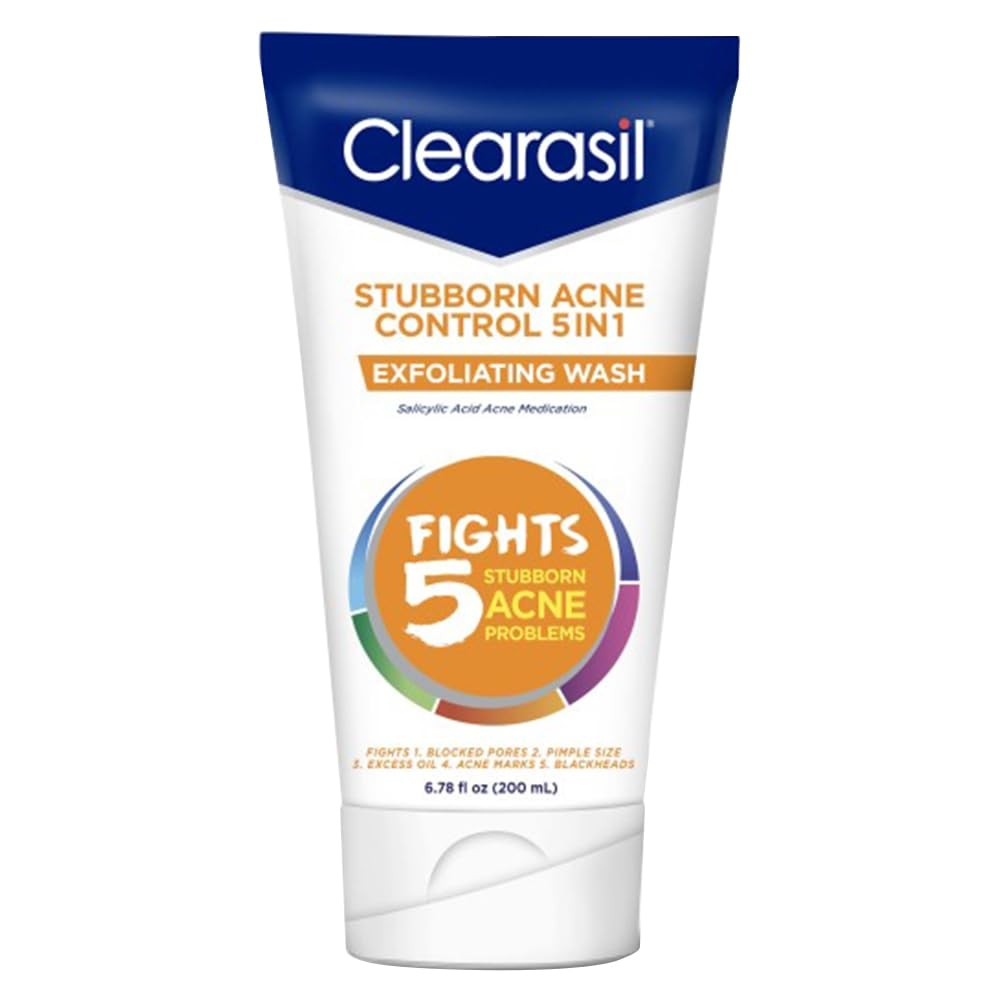 Clearasil Stubborn Acne Control 5in1 6.76 Fl Oz (Pack of 1), White