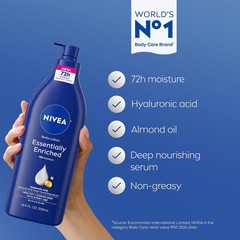 Essentially Enriched Body Lotion for Dry Skin, Pack of 2, 16.9 Fl Oz Pump Bottle