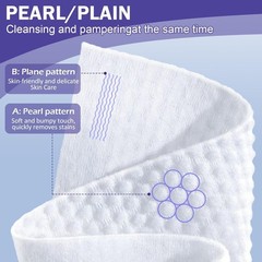 Face Towels, Disposable Face Towelette, Makeup Remover Dry Wipes 100 Count(2 Box