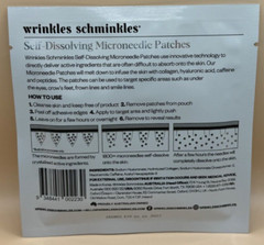 Wrinkles Schminkles Self Dissolving Microneedle Patches 8 Facial Patches Pk