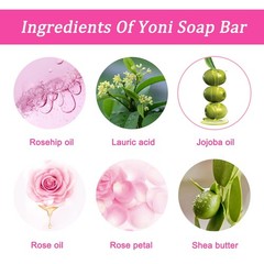 Yoni Soap Bars Vaginal Wash 2 PCS, 100% Natural 1 Ounce (Pack of 2), 2pcs