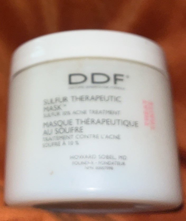 DDF Sulfur Therapeutic Mask Acne Blemish Treatment 113g 4 Oz Authentic