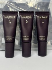 3x Caudalie PREMIER CRU The Eye Cream .10 oz /5ml Ea =Full Size 15ml ($85 Value)