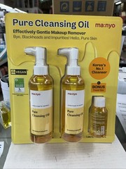 ma:nyo Pure Cleansing Oil Gentle Makeup Remover 3 PC Set 6.7oz + 1.8oz Exp 2028