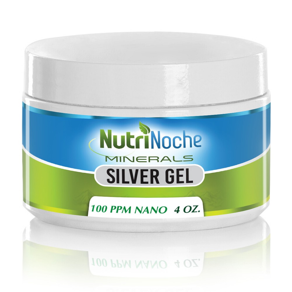 NutriNoche Pure Silver Gel – 100 PPM 4 Oz Silver Gel – First Aid Silver Gel