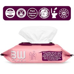 Booty Wipes Gentle Cleansing Wipes Aloe Vera Vitamin E Flushable 80 Count