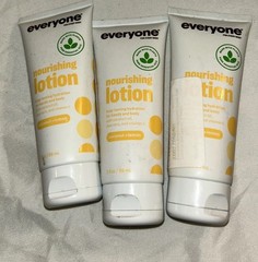 Lot Of 3 Everyone Nourishing, Coconut And Lemon 2 Ounce Travel Lotion