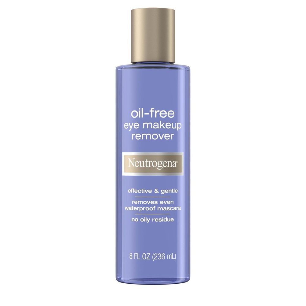 Neutrogena Gentle Oil-Free Eye Makeup Remover & 8 Fl Oz (Pack of 1), blue