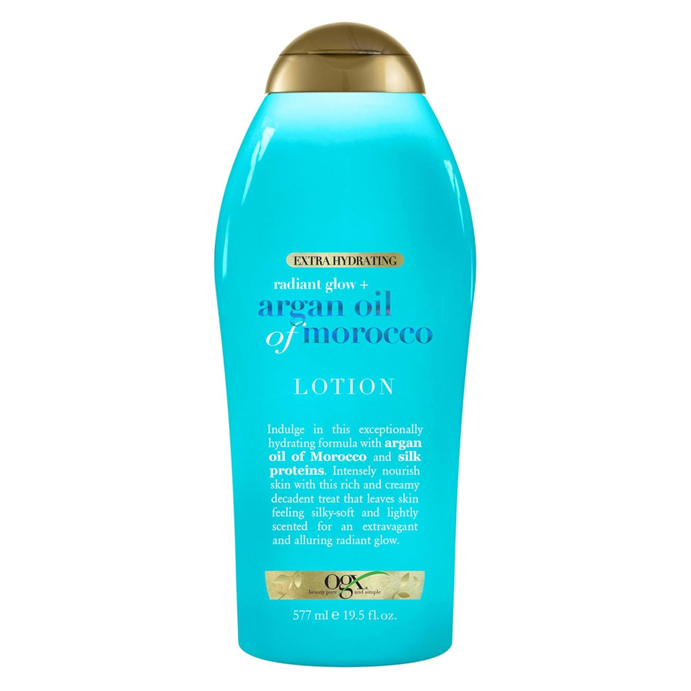 OGX Radiant Glow + Argan Oil of Morocco Extra Hydrating Body Lotion for Dry Skin