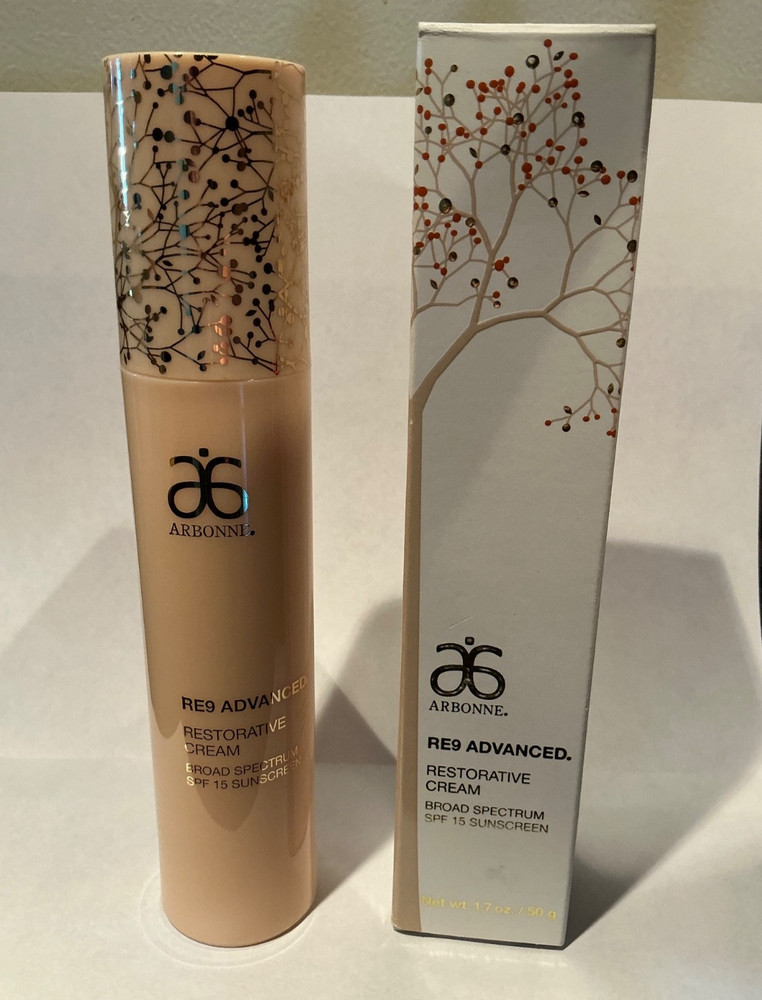 Arbonne RE9 Advanced Restorative Cream SPF 15– 1.7 oz/50g–NIB– Fast Shipping