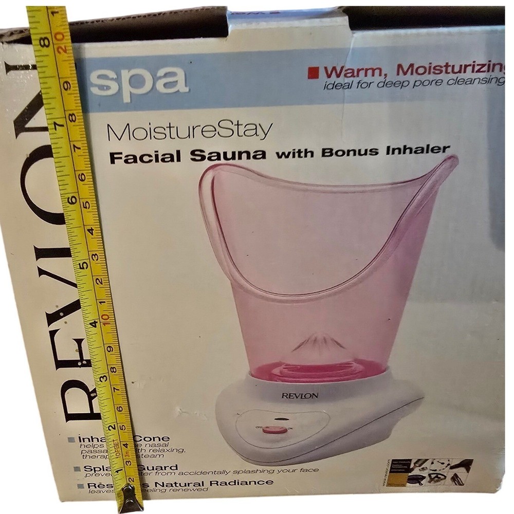 New! Revlon MoistureStay Facial Sauna with BONUS Inhaler TESTED Cleaning Detox