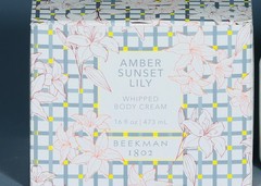BEEKMAN 1802 AMBER SUNSET LILY Pure Goat Milk Whipped Body Cream 16.0 oz