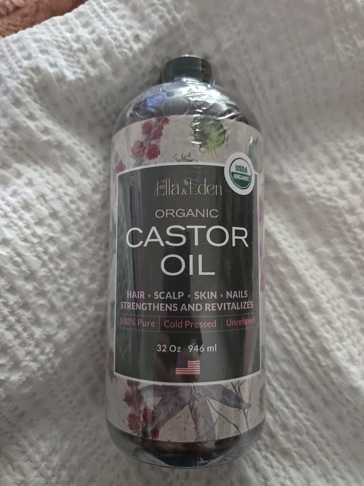 Ella & Eden Organic Castor Oil 32oz Hair Growth, Face, Skin