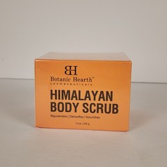 Himalayan Salt Body Scrub with Lychee Oil and Shea Butter by Botanic Hearth 12oz