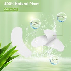 50 Pairs Eyelash Extension Gel Patches Natural Hydrogel Under Eye Pad Lint Free