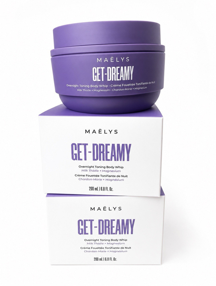 SET OF 2 MAËLYS GET-DREAMY Overnight Toning Moisturizer Body Whip