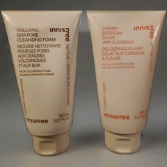 2 Innisfree Cleansing Foam – Volcanic BHA Pore Cleansing & Cherry Blossom Glow