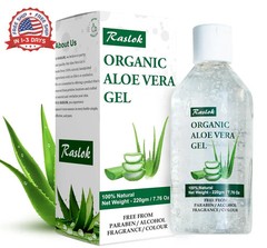 Raslok Aloe Vera Gel | 99% Pure Natural Aloe Gel For Moisturizing Face Skin & Ha