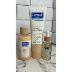 Dermasil Labs Oatmeal & Snow Mushroom Skincare Set Cleanser Toner Serum 3pc NEW