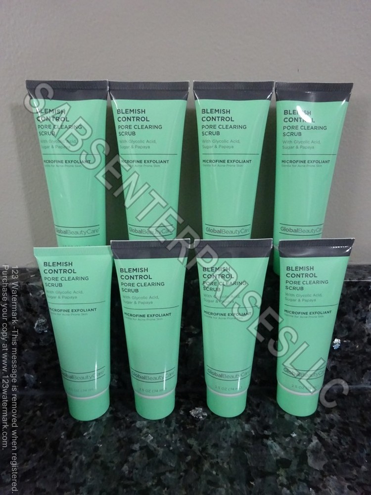 8 Global Beauty Care BLEMISH CONTROL Pore Clearing Scrub Exfoliant 2.5 FL oz.