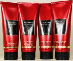 QTY 4 – Bath & Body Works BOURBON Men&rsquo;s Body Cream Lotion Moisturizer 8oz