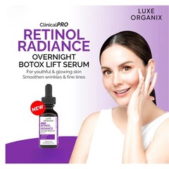 Luxe Organix Clinical Pro Retinol Radiance Overnight Lift Serum, 30ml