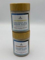 Conscious Coconut Oil Sugar Scrub Bundle 2 Scents 4oz Organic Fair Trade