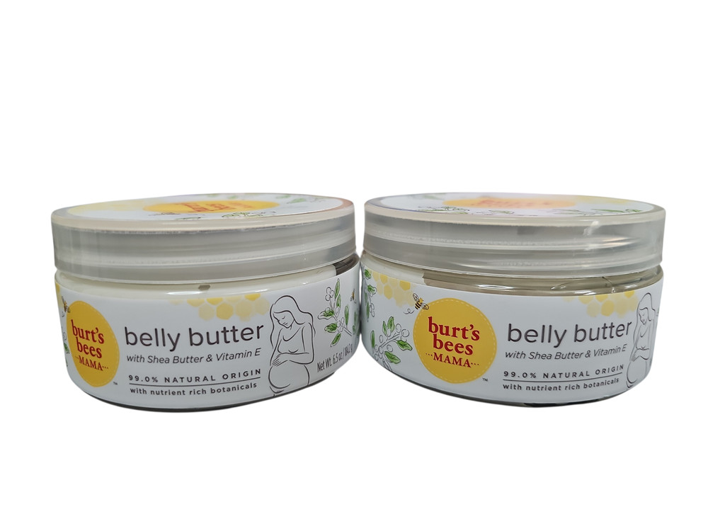 Burt&rsquo;s Bees Mama Belly Butter Stretch Mark Cream for Pregnancy Skin Care – 2 PK