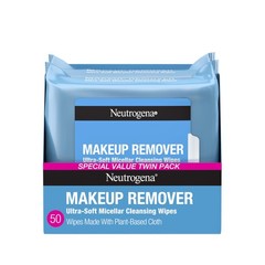 Neutrogena Makeup Remover Micellar Wipes for Face Daily Gently Removes Oil Dirt