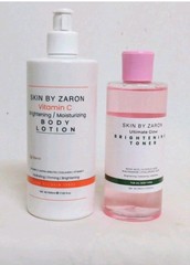 Skin by Zaron Vitamin C Brightening Body Lotion + Glow Brightening Toner (2Pcs)