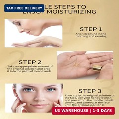 24K Gold Serum for Face, 2Pack Skin Tone Even Anti Aging Moisturizer with Vitami