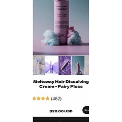 Meltoway hair dissolving cream