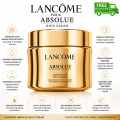 Lancome Absolue Rich Cream 60ml 2oz Authentic Face Moisturiser Sealed New Box
