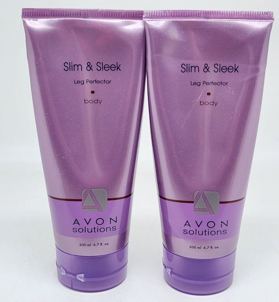 NEW Avon Lot 2 Slim & Sleek Leg Perfector Body Gel Lotion 6.7 NOS Retired