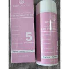 Hydravescent Age Defense 5-in-1 Skincare Collection- Toner, Mousse, Cream, Serum