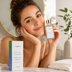 Evagloss Dark Spot Serum with Kojic Acid 1oz Natural Skincare Brightening Serum