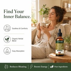Wild Harvested Wormwood DropsNatural Herbal Supports Digestive Balance USA
