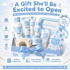 Kids & Teens 12-in-1 Skin Care Gift Set – Face Wash & Moisturizer for Ages 8-12