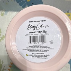 Body Prescriptions Body Glaze Moisturizing Collagen Cream Sweet Vanilla 8.4