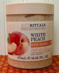 CREIGHTONS BATH RITUALS WHITE PEACH BODY SCRUB 16.06 OZ EXFOLIATOR