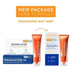 Terminator 10 Acne Spot Treatment with Benzoyl Peroxide 10% Maximum Strength 1Ct
