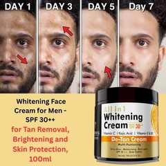 Men’s All in 1 Whitening De-Tan Cream with Kojic Acid & Vitamin C SPF 30++ 100ml