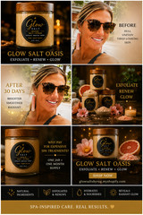 Glow Salt Oasis™ Citrus Mineral Facial Scrub