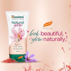Pack of 2 Himalaya Natural Glow Kesar Face Wash 100ml Each for Radiant Skin