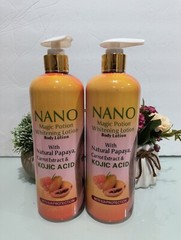 2X Nano Magic Portion Lightening Body Lotion 500ml With Natural Papaya Lot Of 2