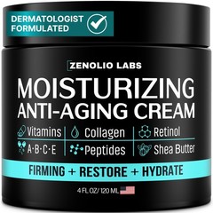 Mens Face Moisturizer Cream – Anti Aging & Wrinkle 4 Fl Oz (Pack of 1), White