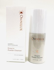 Sealed OMNILUX Enzyme Powder Cleanser, Gently Exfoliating Exfoliation Powder